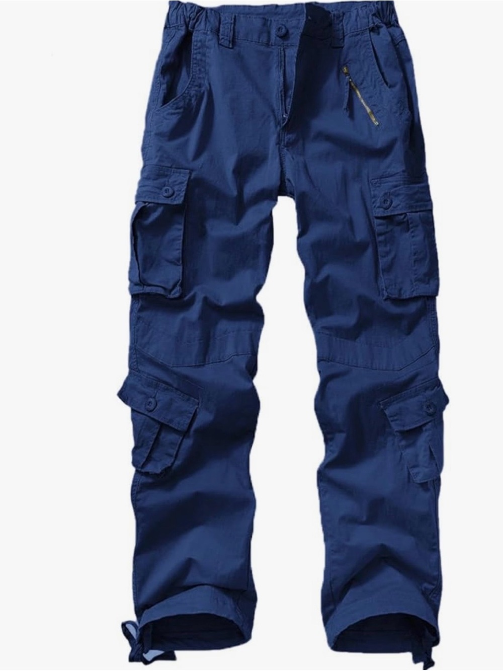 Women’s Blue Cargo Pants - Durable Utility Trousers